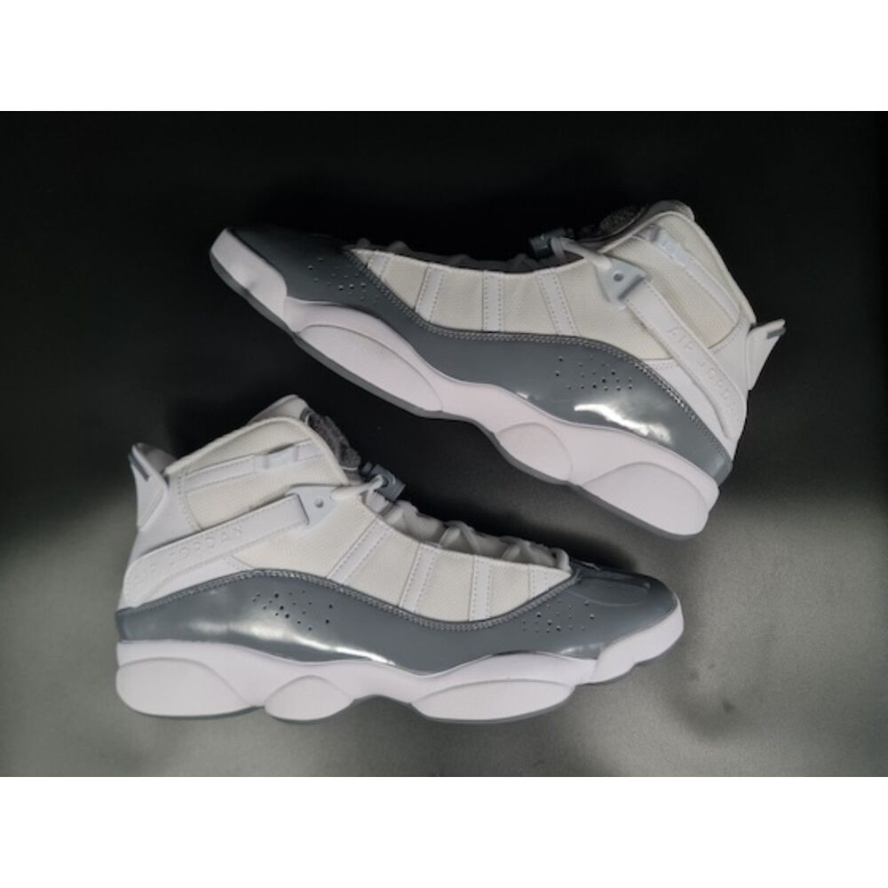 Jordan 6 Rings. White Cool Grey. SIZE 10 322992-121